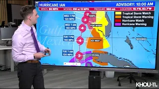 Tracking Hurricane Ian: Storm rapidly intensifies as it approaches Cuba and Florida | 10 a.m. Monday