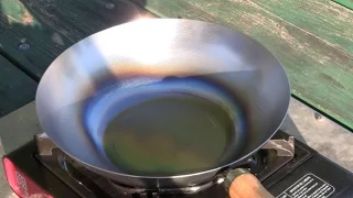 Seasoning A New Wok  (Like A Professional)  Carbon Steel Wok
