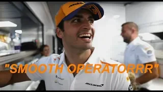 Carlos Sainz being a funny Chilli for about 5 minutes straight.