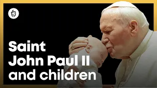 Saint John Paul II and children