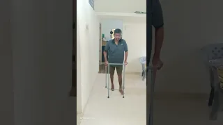 2nd recurrent cva pt ,walking with walker MCA stroke rehabilitation