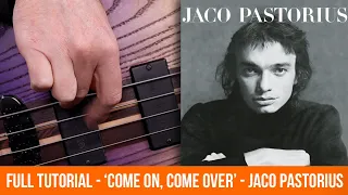 Jaco Pastorius - 'Come On, Come Over' (BASS COVER)