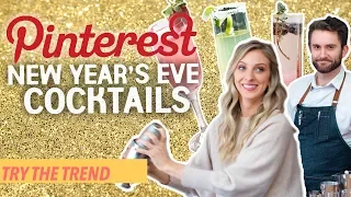 Recreating Pinterest New Year's Eve Cocktails | Try The Trend