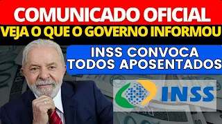 INSS envia COMUNICADO GERAL para aposentados e pensionistas; TODOS estão CONVOCADOS