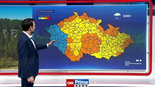 Předpověď počasí 3.4.2021 - CNN Prima NEWS