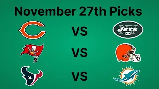 Free NFL Picks Today 11/27/22 NFL Predictions Today NFL Week 12