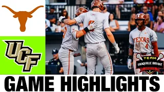 Texas vs UCF Highlights [GREAT GAME] | 2024 College Baseball