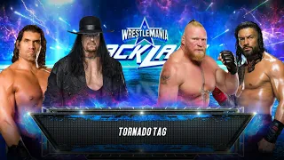 THE GREAT KHALI & UNDERTAKER VS BROCK LESNAR  & ROMAN REIGNS