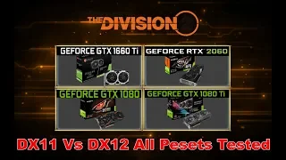 The Division 2 Benchmark GTX 1660TI vs RTX 2060 vs GTX 1080 vs GTX 1080Ti  Frame Rate Comparison