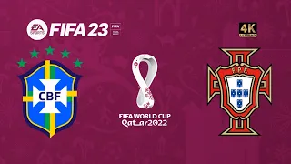 Portugal x Brasil | FIFA 23 Gameplay Copa do Mundo Qatar 2022 | Final [4K 60FPS]