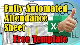 Fully Automated Attendance Sheet in Excel | Free Downloadable Template