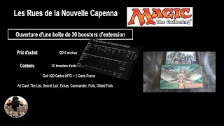 Analysis and profitability of the opening of 30 expansion boosters: the streets of the new Capenna