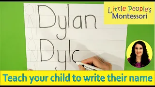 Teach your child to write their name