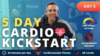 20 minute Low Impact Cardio | No Rest Periods | No Equipment Required