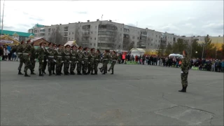 Городской строевой смотр к дню Победы  школа №3 г. Нягань 09.05.17.