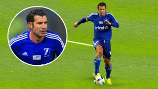 51 Years Old Luis Figo IS INSANE 🤯 | Charity Match GB & IRELAND vs Rest World 