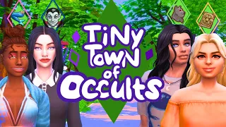 Sims 4 TINY TOWN of OCCULTS 🏠 #1