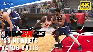 NBA 2K23 [PS5 4K] '23 Nuggets vs '96 Bulls - Nikola Jokic vs Michael Jordan - Next Gen Gameplay