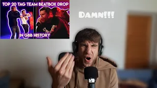 TOP 20 TAG TEAM BEATBOX DROPS IN HISTORY !! || MY REACTION