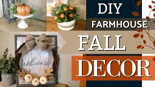 DIY Farmhouse Fall Decor | Dollar Tree DIY Fall Ideas 2018 | Krafts by Katelyn