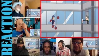 Suction Cup Man 3: One Hell of a Climb REACTIONS MASHUP