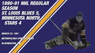 St. Louis Blues 5, Minnesota North Stars 4: March 25, 1991