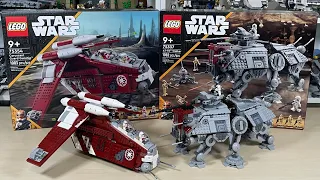 LEGO AT-TE (75337) Vs. Coruscant Guard Gunship (75354) Comparison!