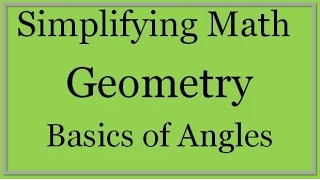 Angles Lesson Part 1 - The Basics (Simplifying Math)