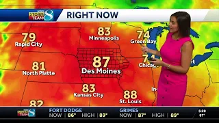 Haze returns to Iowa as sunny, hot and dry weather continues