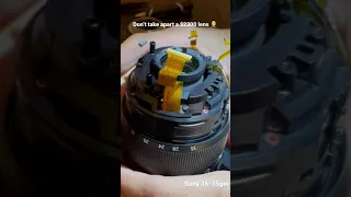 Don’t take apart a $2300 lens - Sony 16-35 gm