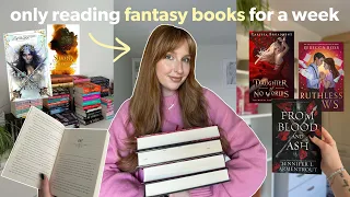 Reading Fantasy books for a week… 🐉🗡️🥀⭐️ [Reading vlog]