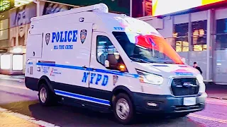 *VERY RARE CATCH* OF 1 OF THE NYPD”S REAL TIME CRIME UNIT RESPONDING TO SHOTS FIRED IN TIMES SQUARE.