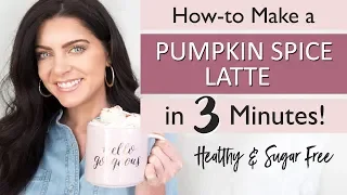 How To Make a Healthy Pumpkin Spice Latte in 3 MINUTES! | Healthier Starbucks Drinks | Keto Drinks