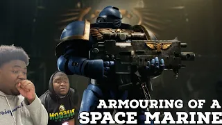 (Twins React) to WarHammer 40,000 Space marine Armouring Ritual Cinematic Trailer REACTION