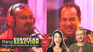 European Reaction on Rang | Rahat Fateh Ali Khan & Amjad Sabri | Coke Studio Season 9