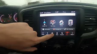 How to Enter and Manage Navigation and Map in Dodge Ram 1500 II ( 2019 - now )