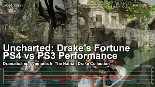 Uncharted 1: Drake's Fortune PS4 vs PS3 Frame-Rate Test