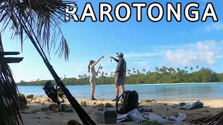 DRONE FISHING RAROTONGA Shore fishing wins, Fails & turtles! Cook Islands