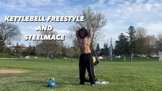 Ep. 163 - Kettlebell Freestyle and Steelmace Workout At The Park