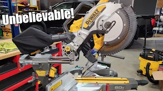 The Best Miter Saw! DEWALT FlexVolt 60V DCS781 12" Double Bevel Sliding Miter Saw Review