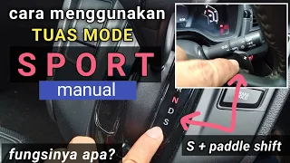 cara menggunakan mode sport manual pada mobil matic ll CRV black edition