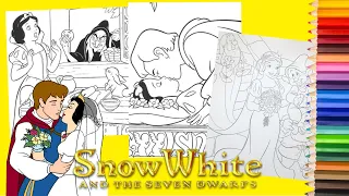 Coloring Disney Snow White & the Seven Dwarfs - Coloring Pages for kids