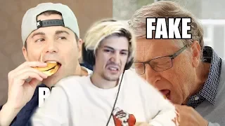 xQc Reacts to Feeding Bill Gates a Fake Burger (to save the world) | Mark Rober | xQcOW