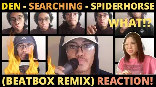 REACTION to DEN's Searching - Spiderhorse (Beatbox Remix) + Awesome Parts Rewind! 🤯