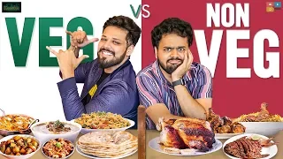 VEG vs NON-VEG Challenge Ft. Actor Nandu || Kaasko || Tamada Media
