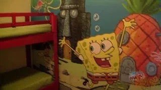Nick Hotel SpongeBob SquarePants family suite room tour in Orlando