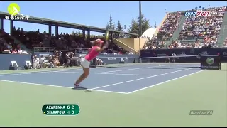 Maria Sharapova vs.Victoria Azarenka Highlights | Stanford 2010 Final