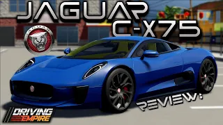 FULL REVIEW Of The Jaguar C-X75 In Driving Empire! (Roblox)