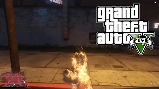 GTA 5 Online | Crazy Ghost Rider Burning Crash (Funny Moments) Epic Fail