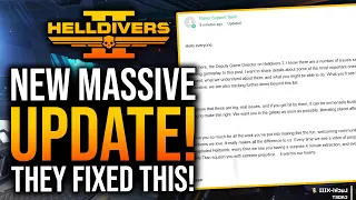 Helldivers 2 - MASSIVE UPDATE COMING!